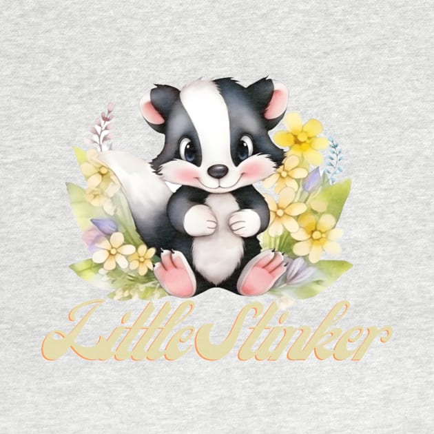 Little Stinker Cute Skunk Woodland Animal by Outdoor Strong 